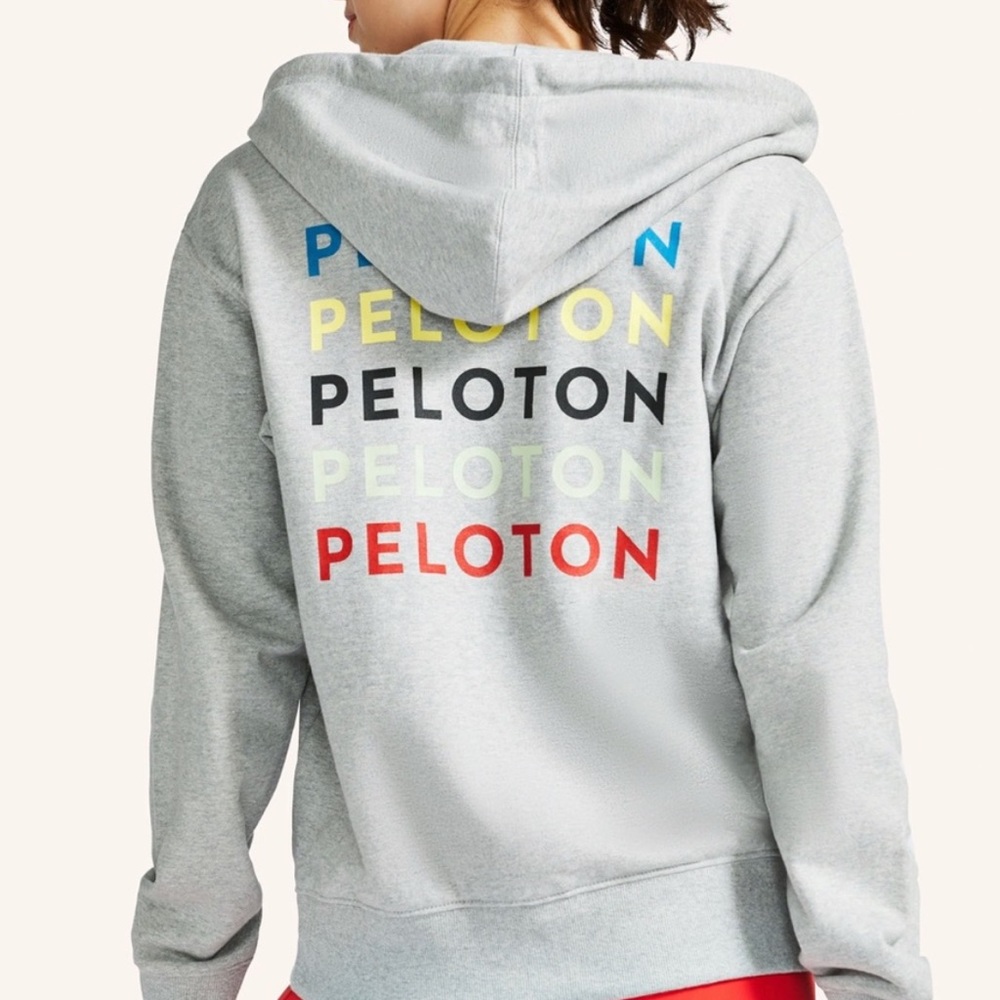 Peloton Womens Gray BNWOT Full Zip hoodie size XL